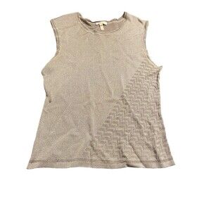 ESCADA Gray Acetate Nylon Rayon Tank Top 36 6 S Sleeveless‎